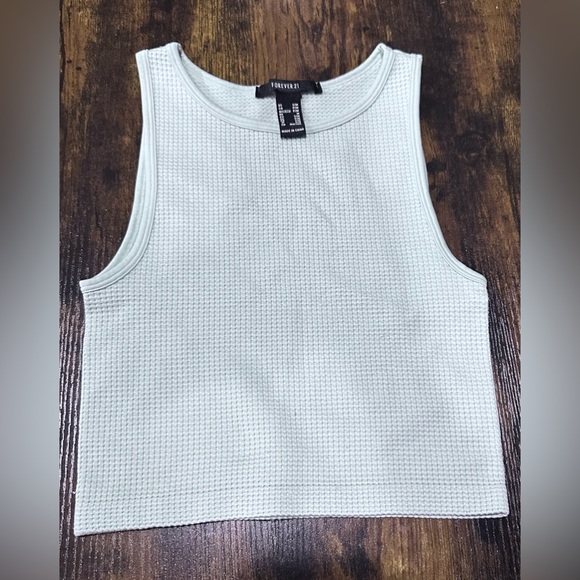 EUC Forever 21 Set Bundle of Four 4 Waffle Knit Racer Back Tank Tops Size Small - Picture 10 of 14